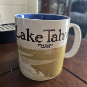 Starbucks Mug, Collector Series “LAKE TAHOE” Like New 16 oz. DISCONTINUED